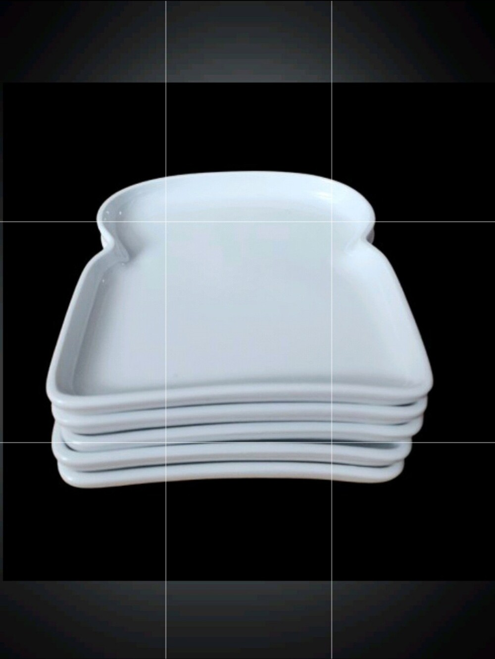 *NWOT Bia Cordon Bleu Toast Shaped Plates Set Of 5